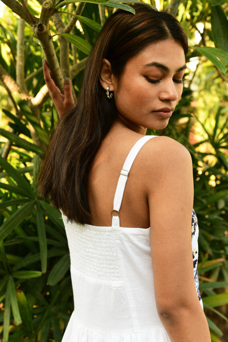 Azure and Indigo Paradise Midi Dress - Image 6
