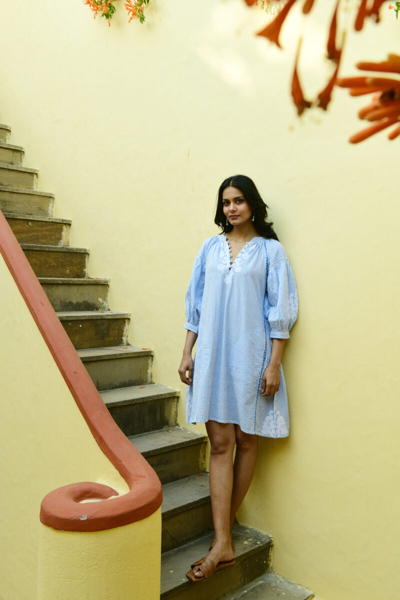 Azure and Indigo Symi Shift Dress - Image 2