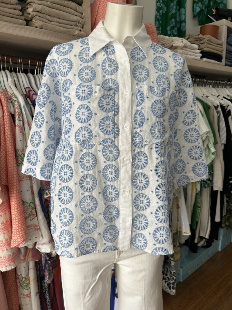 Alessandra Pippa Shirt Posy Bluebell