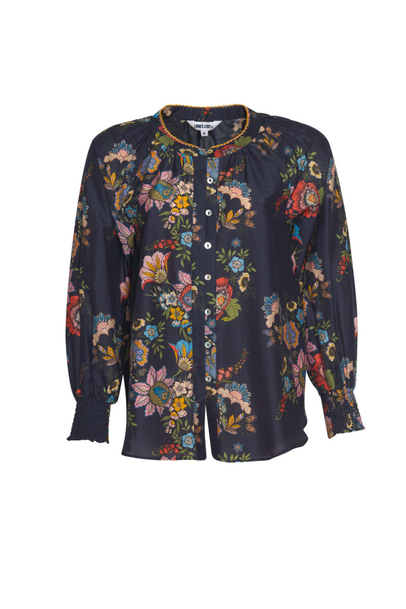 Loobie's Story Gala Shirt Indigo Multi - Image 2