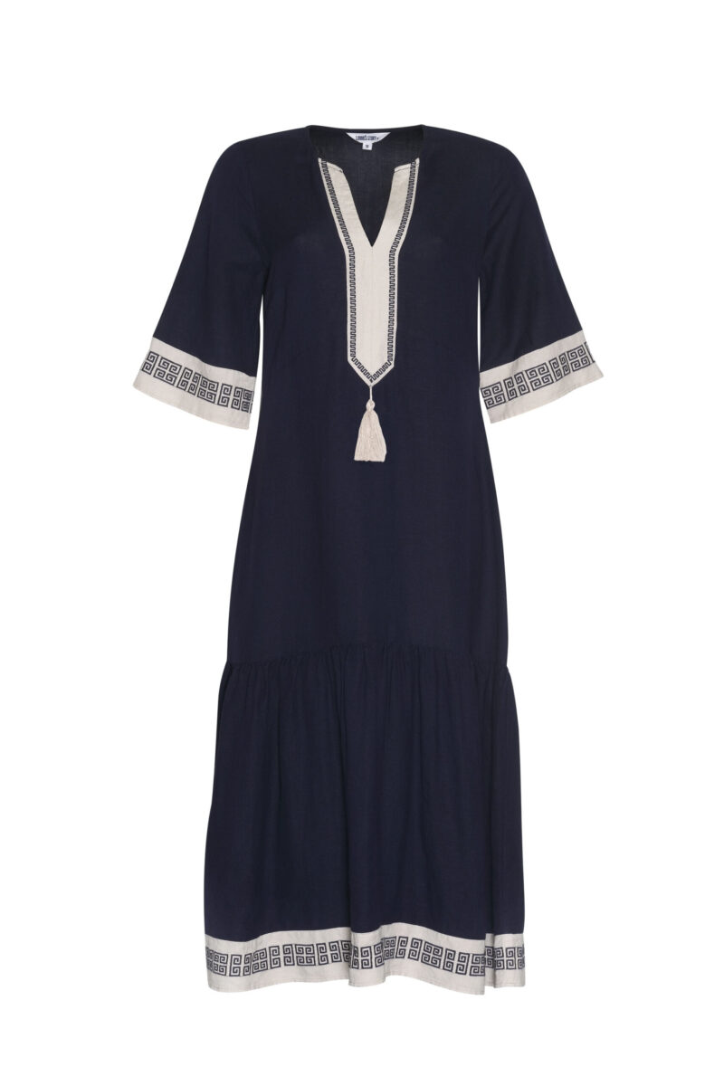 Loobie's Story Clio Tassel Dress Indigo - Image 2