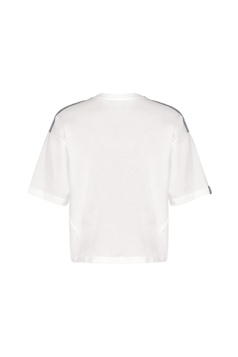 Madly Sweetly Mixed Media Top White - Image 2
