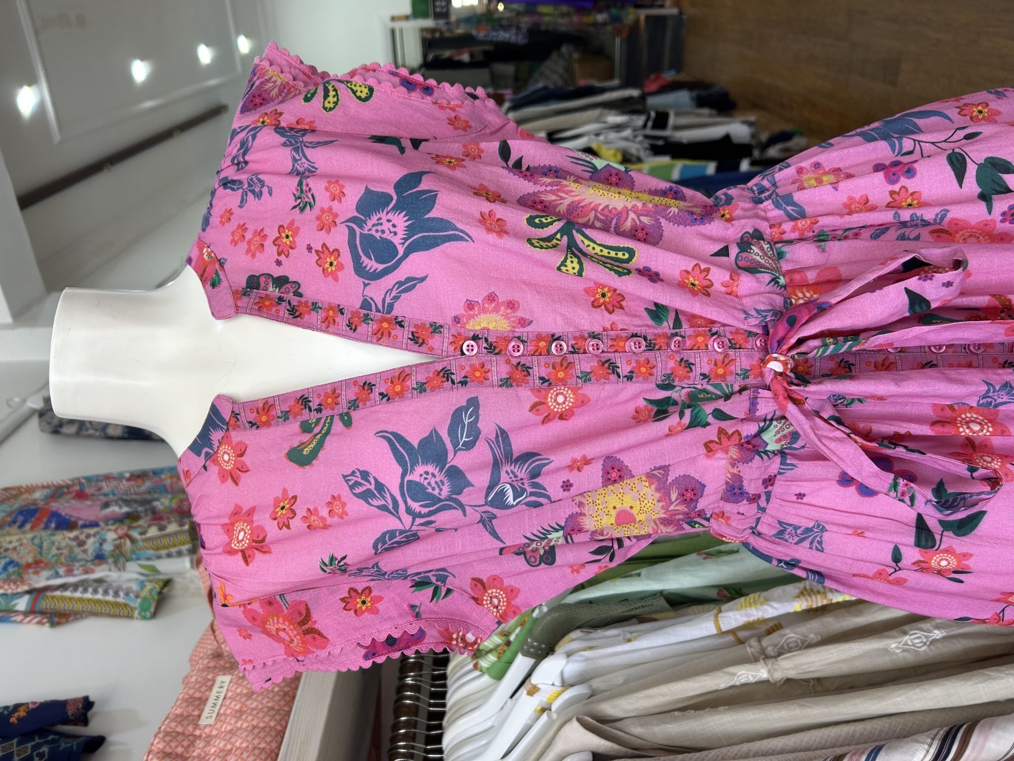 Lola Australia Daisy Boo Midi Dress Cleopatra Pink - Image 2