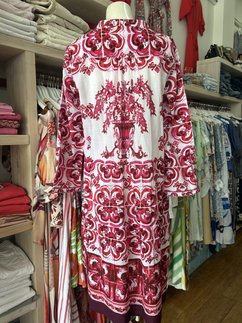 Lola Australia Rio Midi Dress Margaret Ruby - Image 4