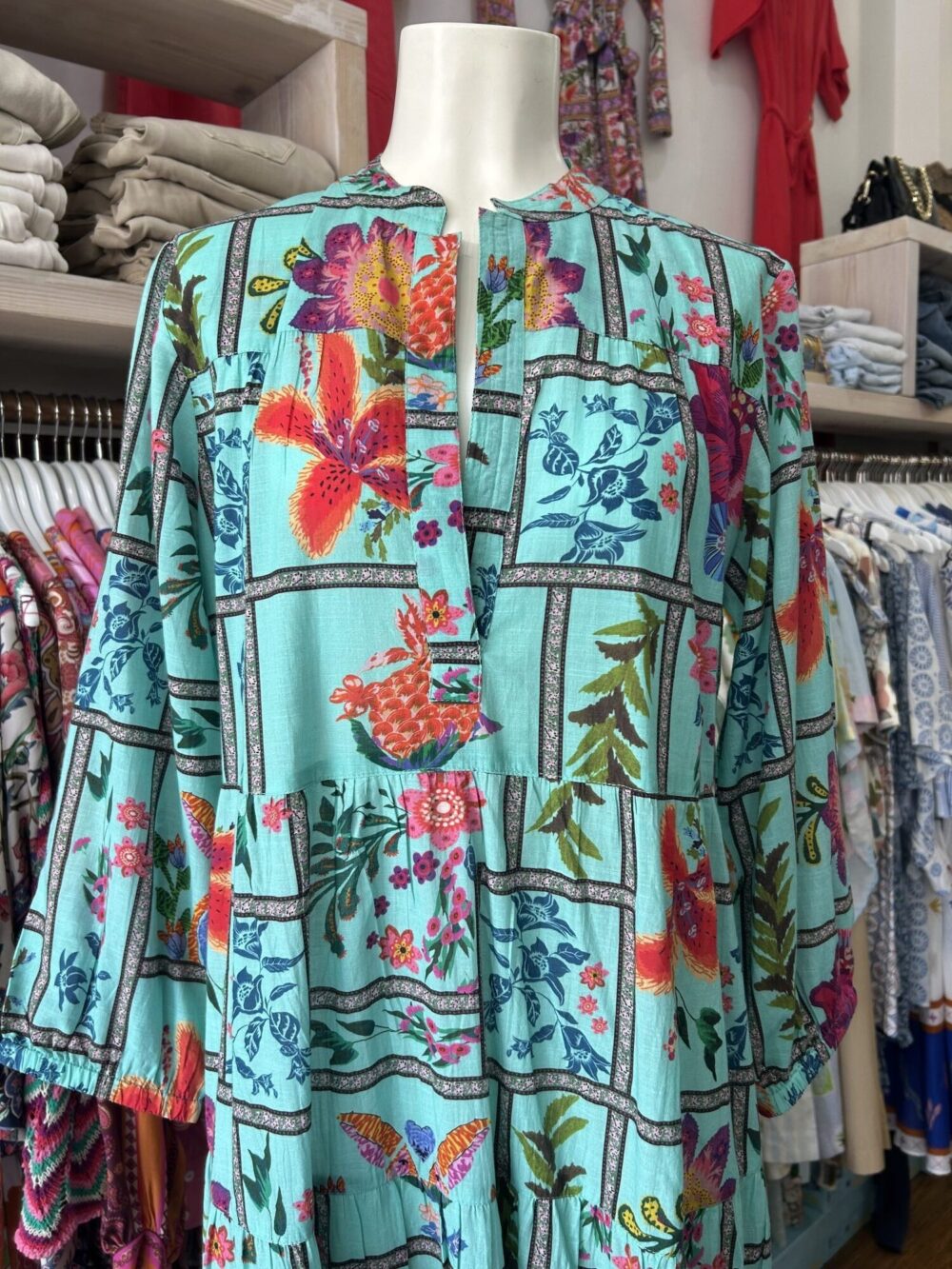 Lola Australia Cottesloe Maxi Dress Nymph Lagoon - Image 4