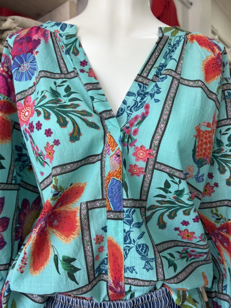 Lola Australia Twenty Cotton Shirt Nymph Lagoon - Image 2