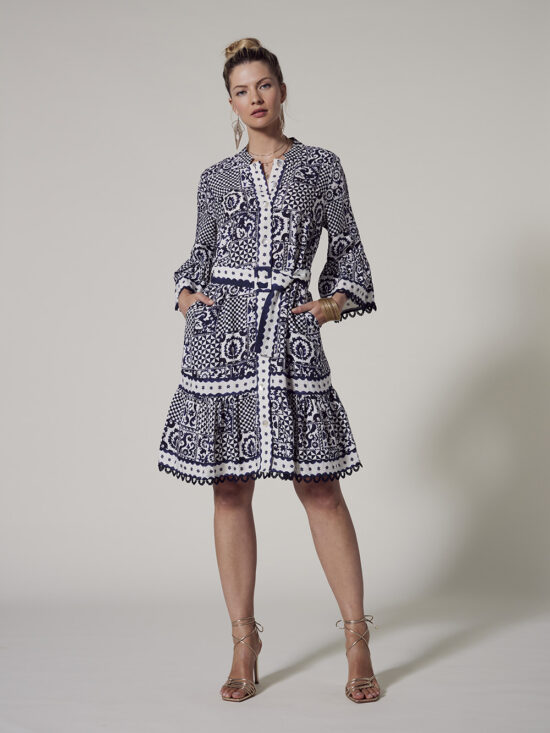 Loobie's Story Athena Dress Indigo Multi