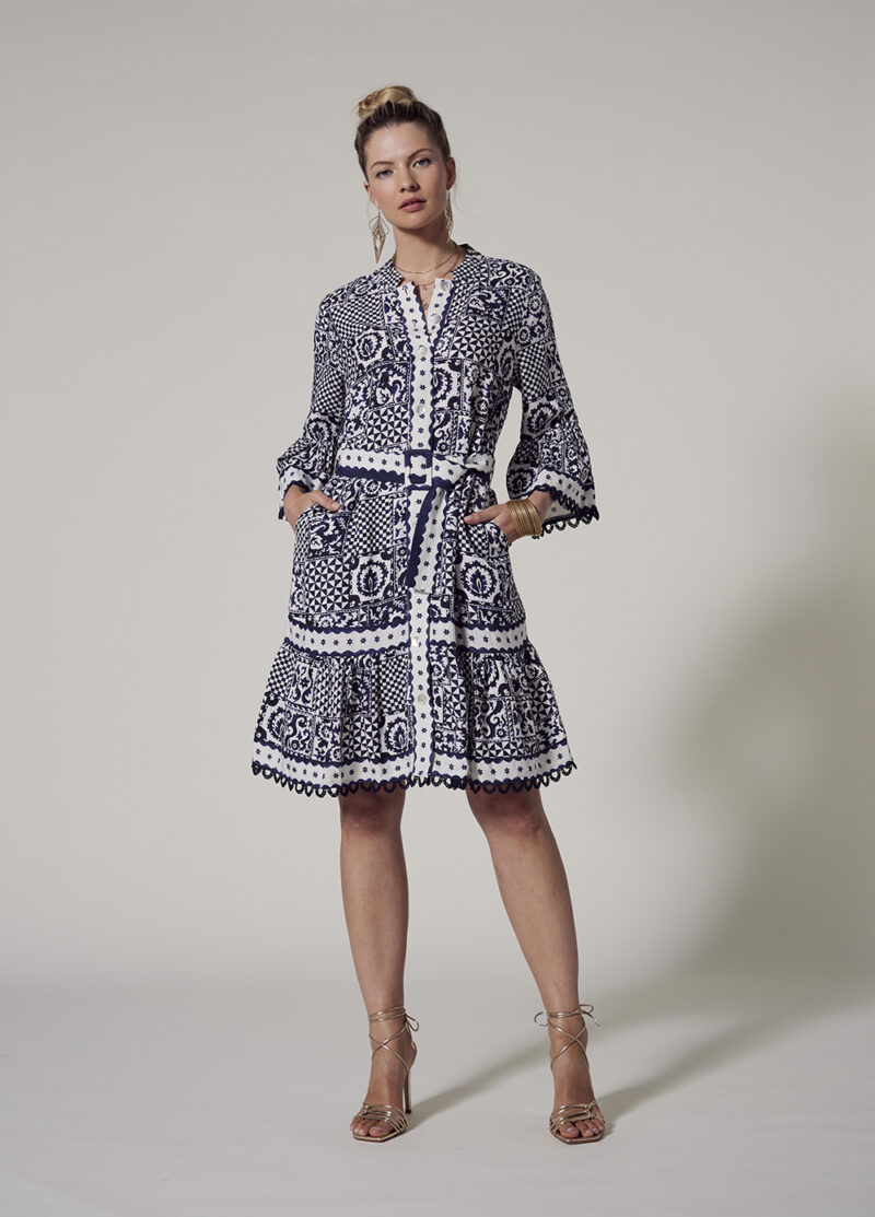 Loobie's Story Athena Dress Indigo Multi