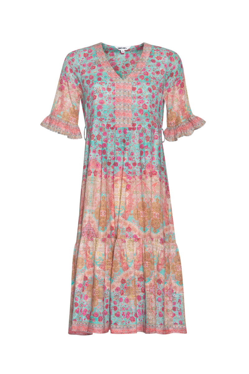 Loobie's Story Ravello Dress Aqua Multi - Image 4