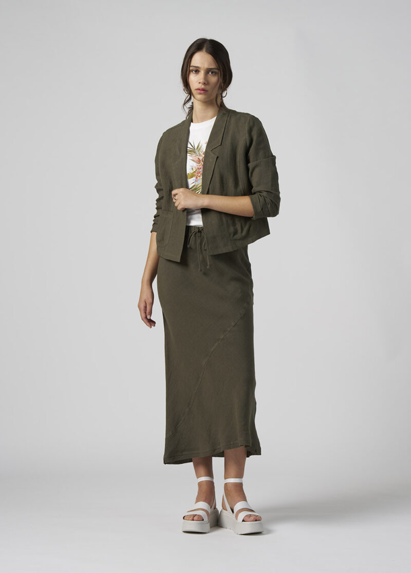 Madly Sweetly Echo Skirt Khaki - Image 4