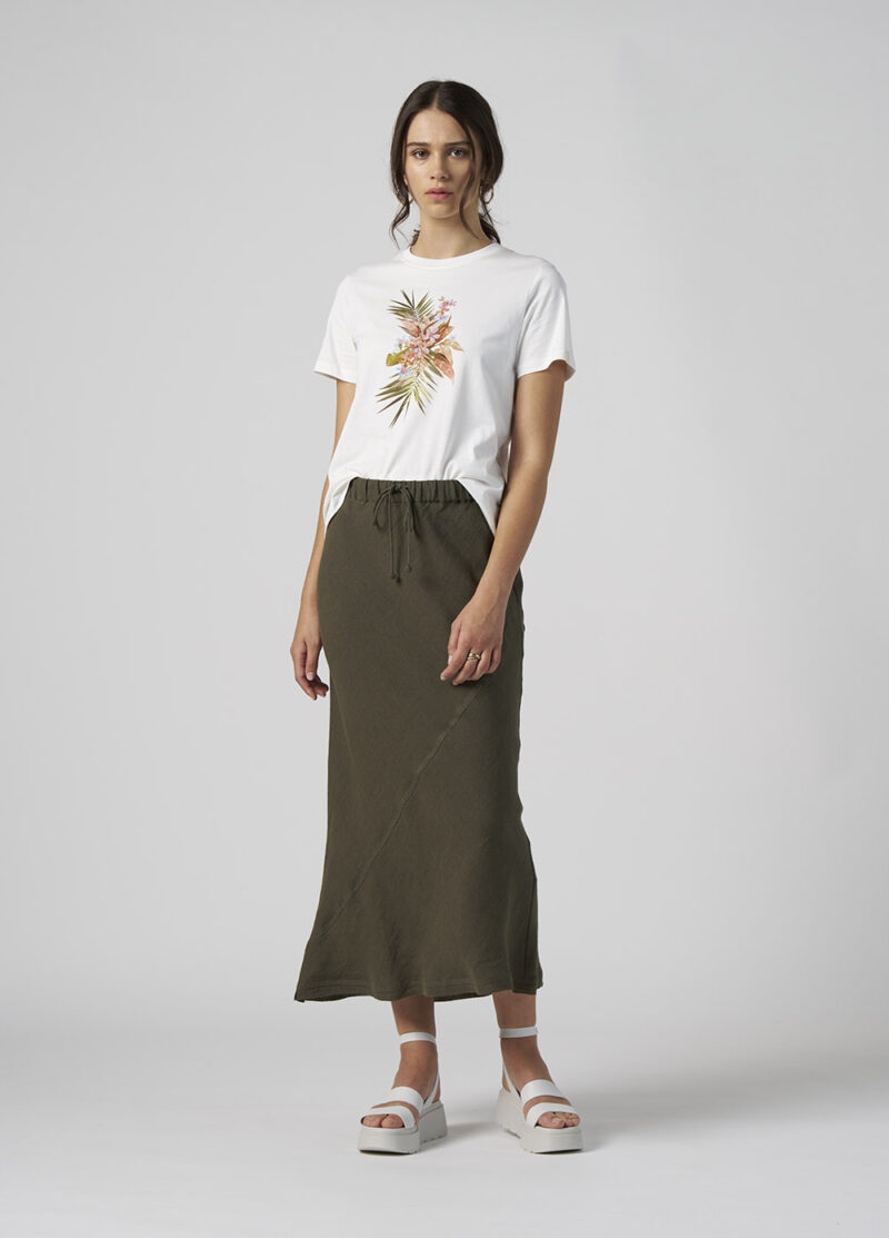 Madly Sweetly Echo Skirt Khaki - Image 3