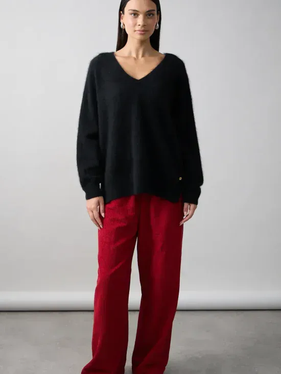 Mia Fratino Scarlett Vee Cashmere Sweater