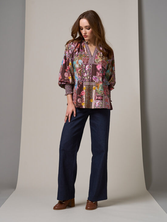 Loobie's Story Countess Blouse Port Multi
