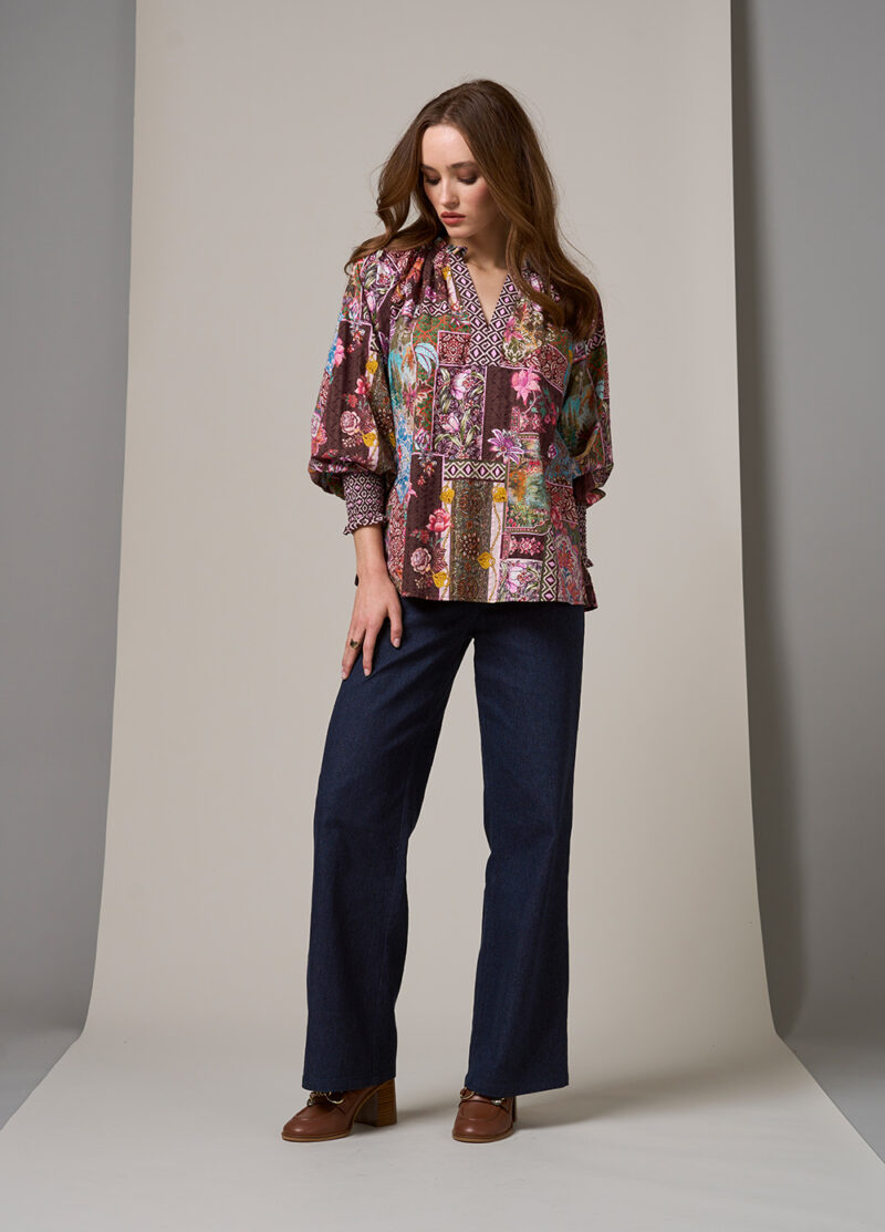 Loobie's Story Countess Blouse Port Multi