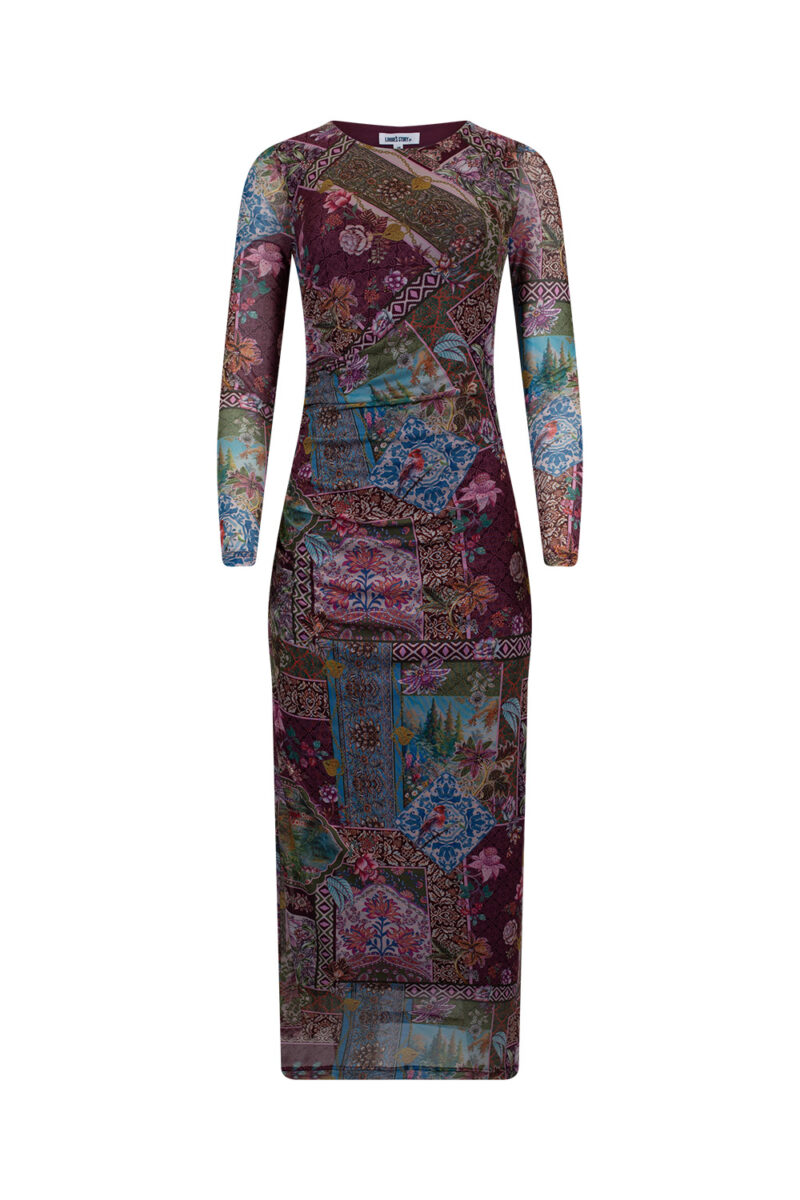 Loobie's Story Countess Mesh Dress Port Multi - Image 2