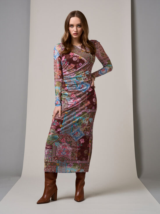 Loobie's Story Countess Mesh Dress Port Multi