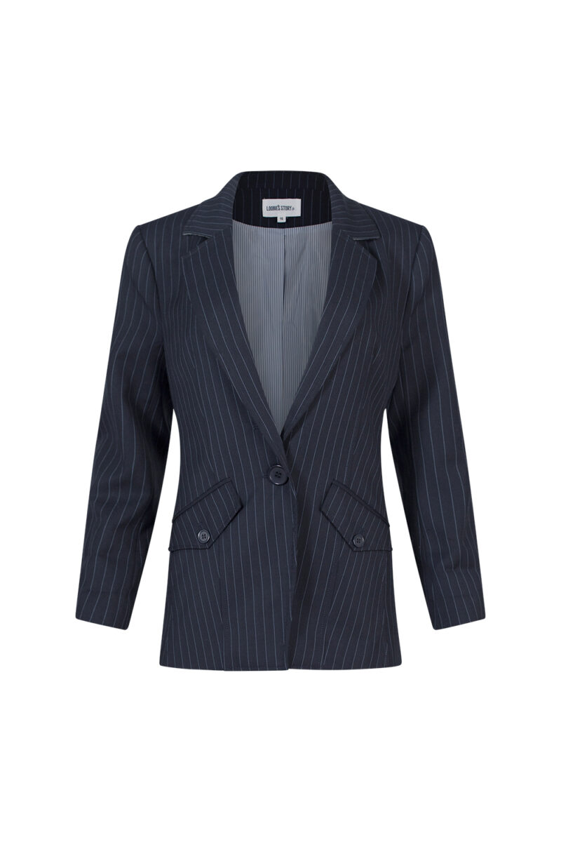 Loobie's Story Halstead Blazer Indigo - Image 2