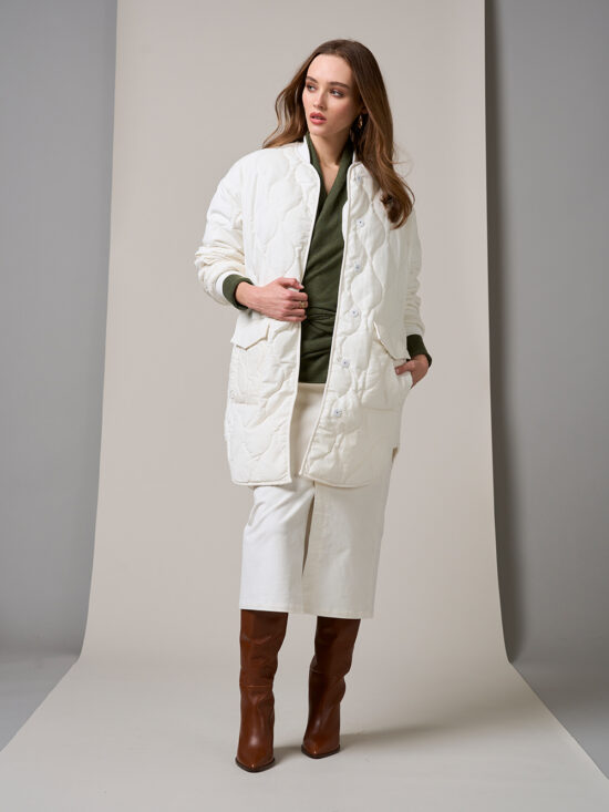 Loobie's Story Balmoral Coat Winter White