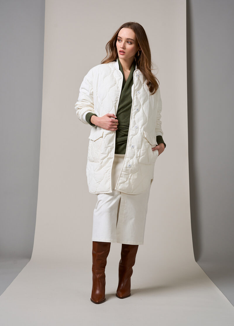 Loobie's Story Balmoral Coat Winter White