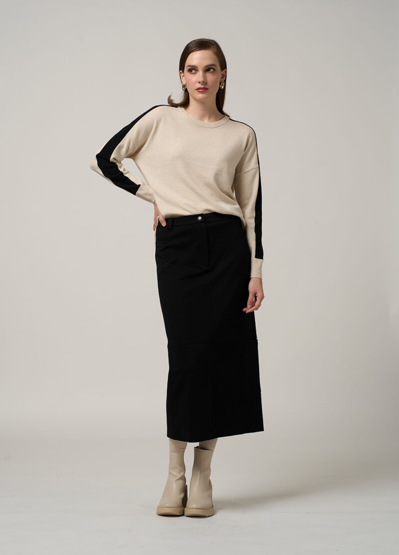 Madly Sweetly Getaway Crew Sweater Chalk Marle