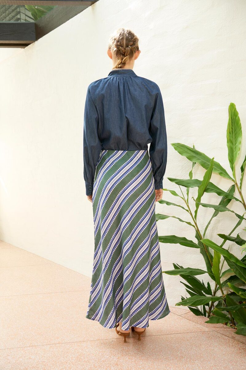 The Dreamer Label Ivy Sun Skirt Green - Image 5