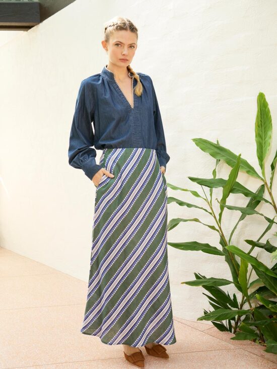 The Dreamer Label Ivy Sun Skirt Green