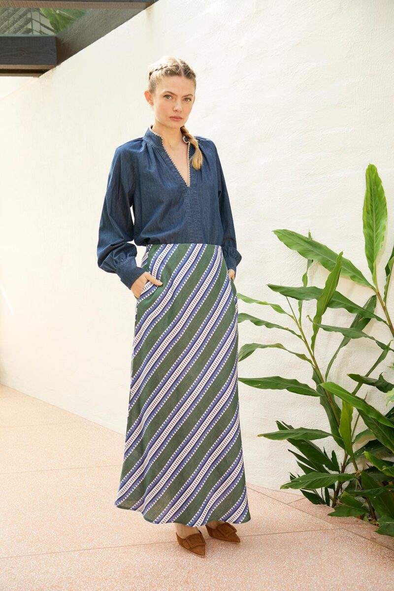 The Dreamer Label Ivy Sun Skirt Green