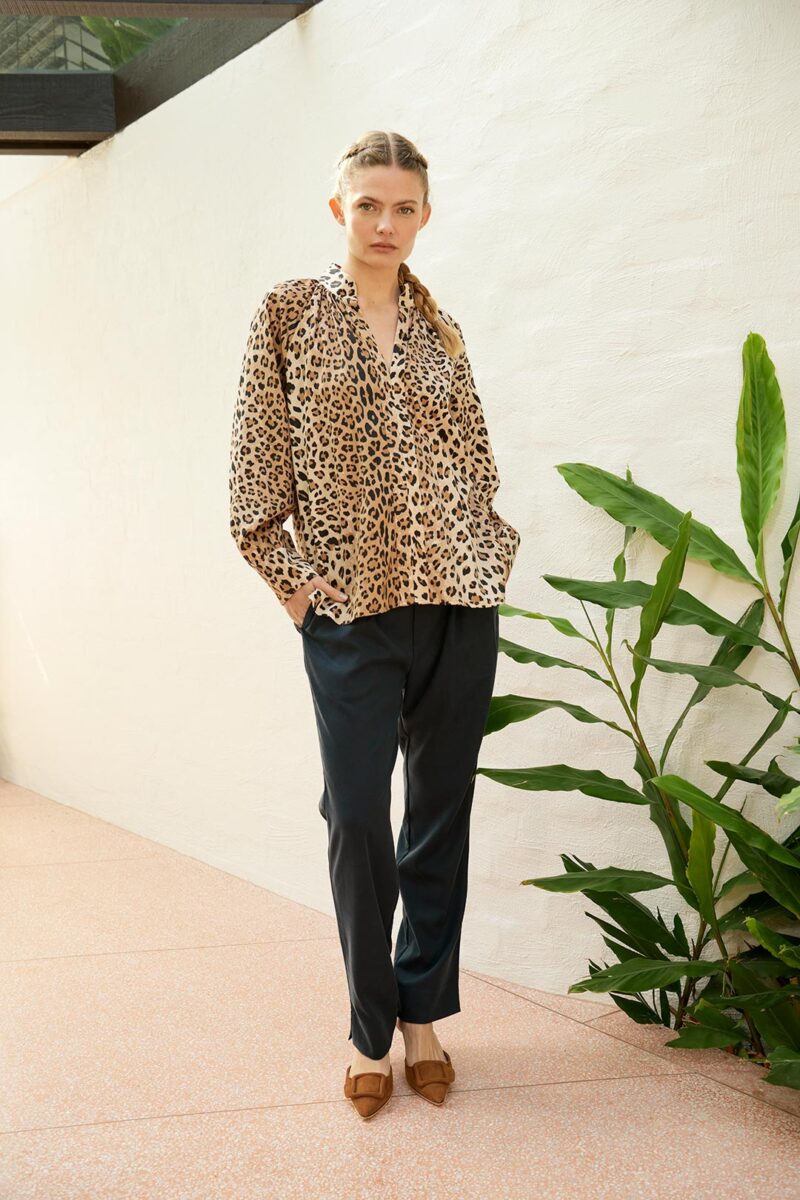 The Dreamer Label Chloe Leopard Blouse - Image 4