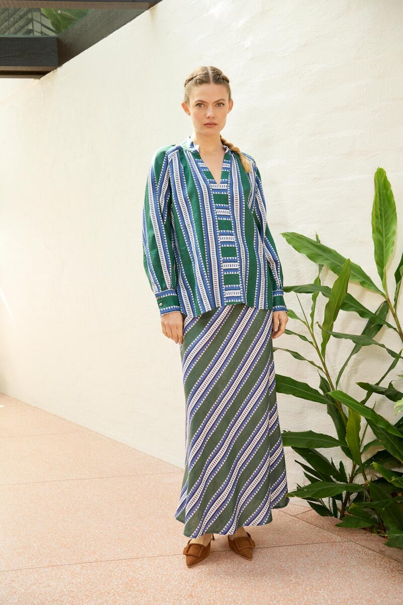 The Dreamer Label Chloe Sun Blouse Green - Image 5