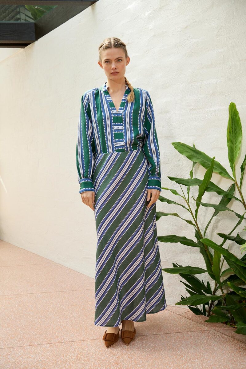 The Dreamer Label Chloe Sun Blouse Green