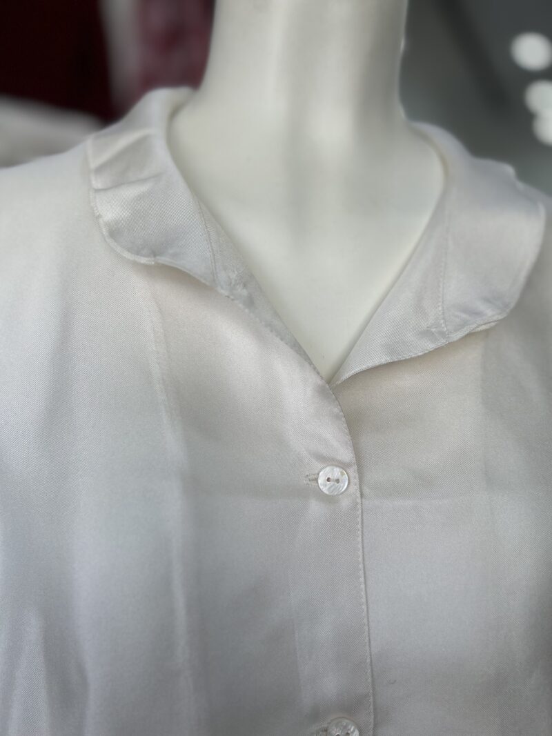 M. A. Dainty Patsy Silk Shirt Crisp Cream - Image 6