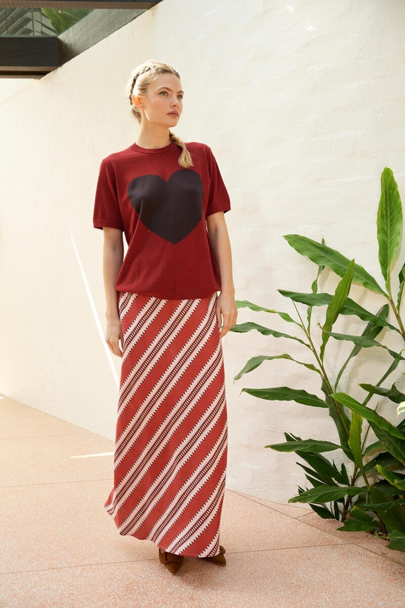 The Dreamer Label Ivy Sun Skirt Red - Image 2