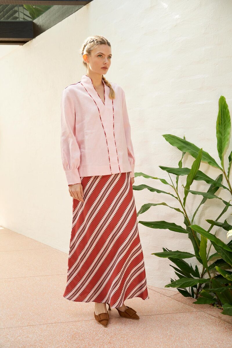 The Dreamer Label Ivy Sun Skirt Red - Image 4