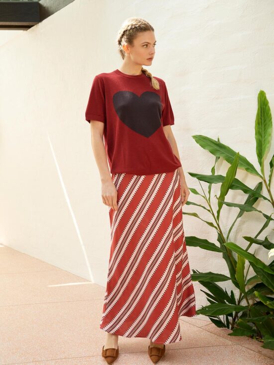 The Dreamer Label Ivy Sun Skirt Red