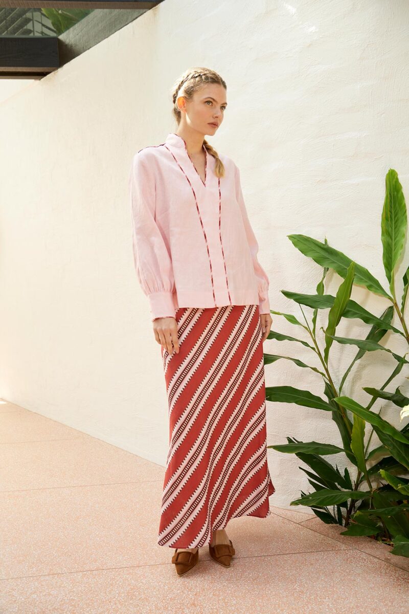 The Dreamer Label Ivy Sun Skirt Red - Image 6