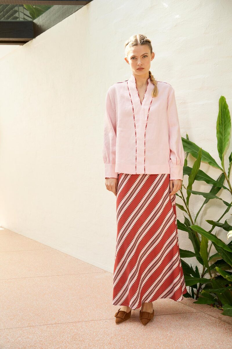 The Dreamer Label Ivy Sun Skirt Red - Image 7