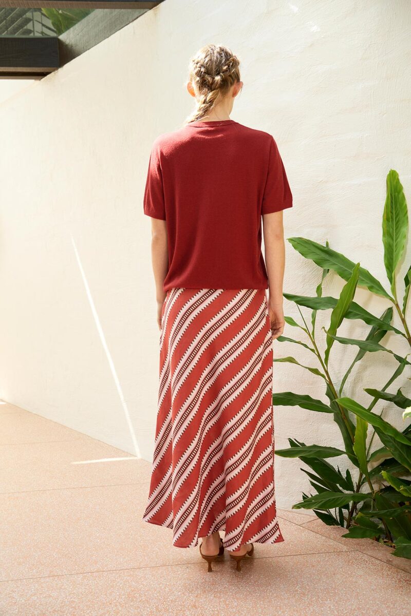The Dreamer Label Ivy Sun Skirt Red - Image 8