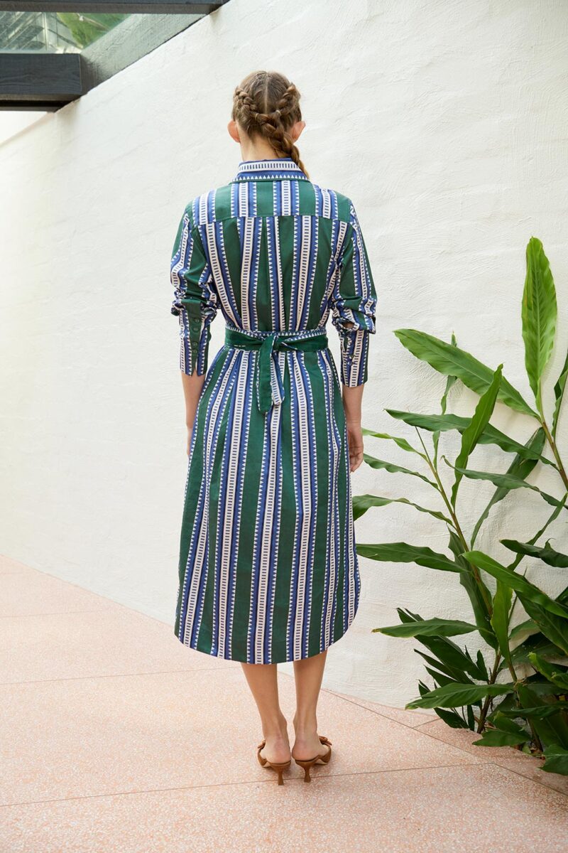The Dreamer Label River Sun Ankle Dress Green - Image 3