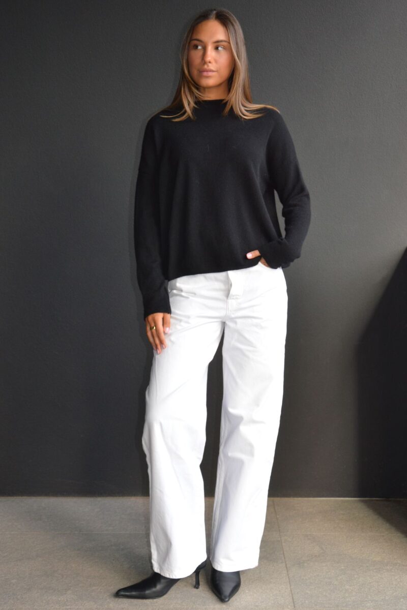 Mia Fratino Sloane Mockneck Sweater Jet