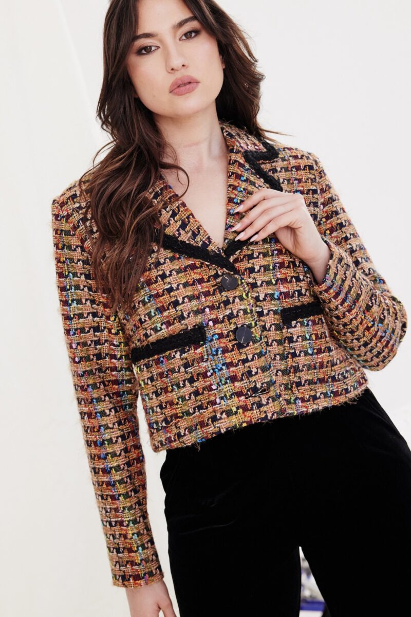 Kamare Aziza Boucle Jacket Multi - Image 4