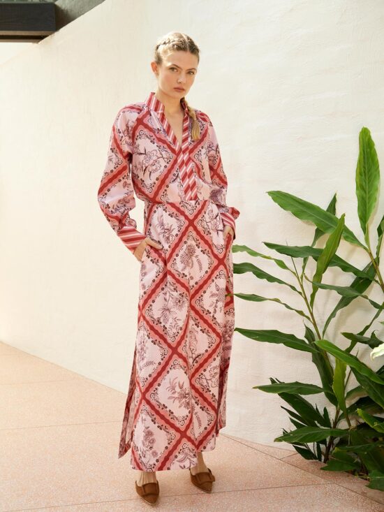 The Dreamer Label Chloe Dahlia Blouse Red