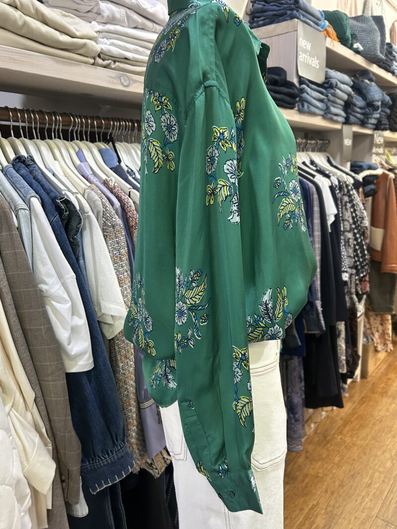 Lola Australia Montana Silky Cupro Shirt Wreath Mint - Image 4
