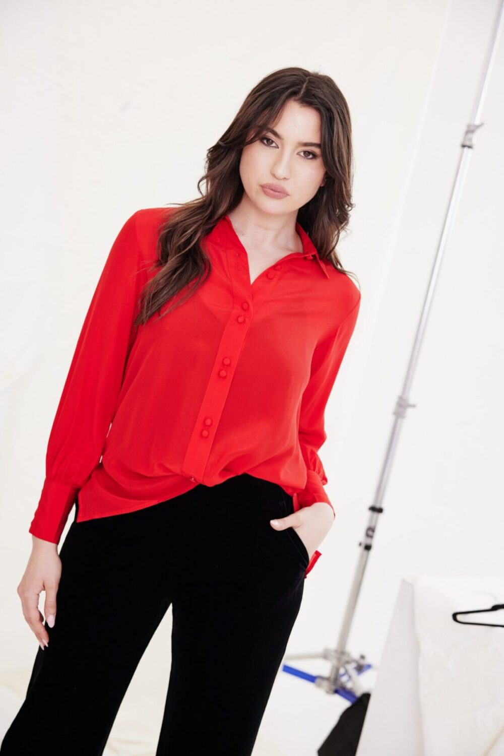 KamareAW25 Inez Silk Shirt Red scaled e1746420822211