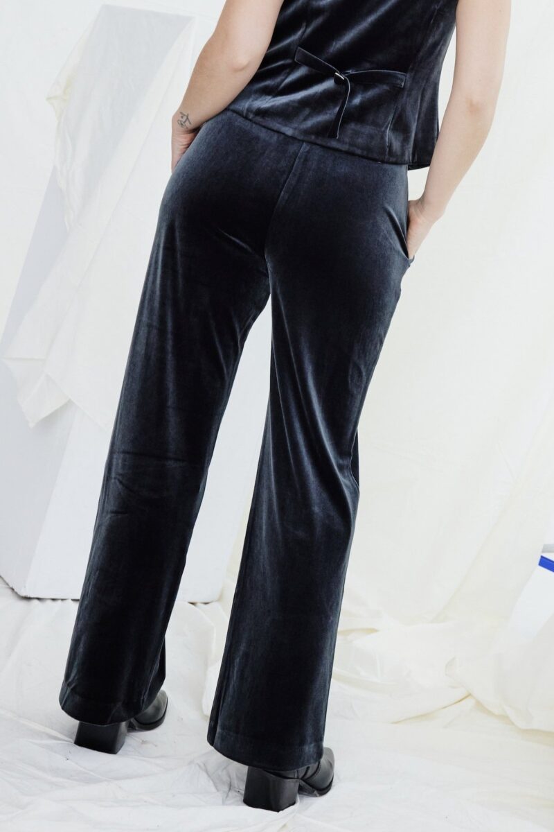 Kamare Surrey Velvet Pants Pewter - Image 2