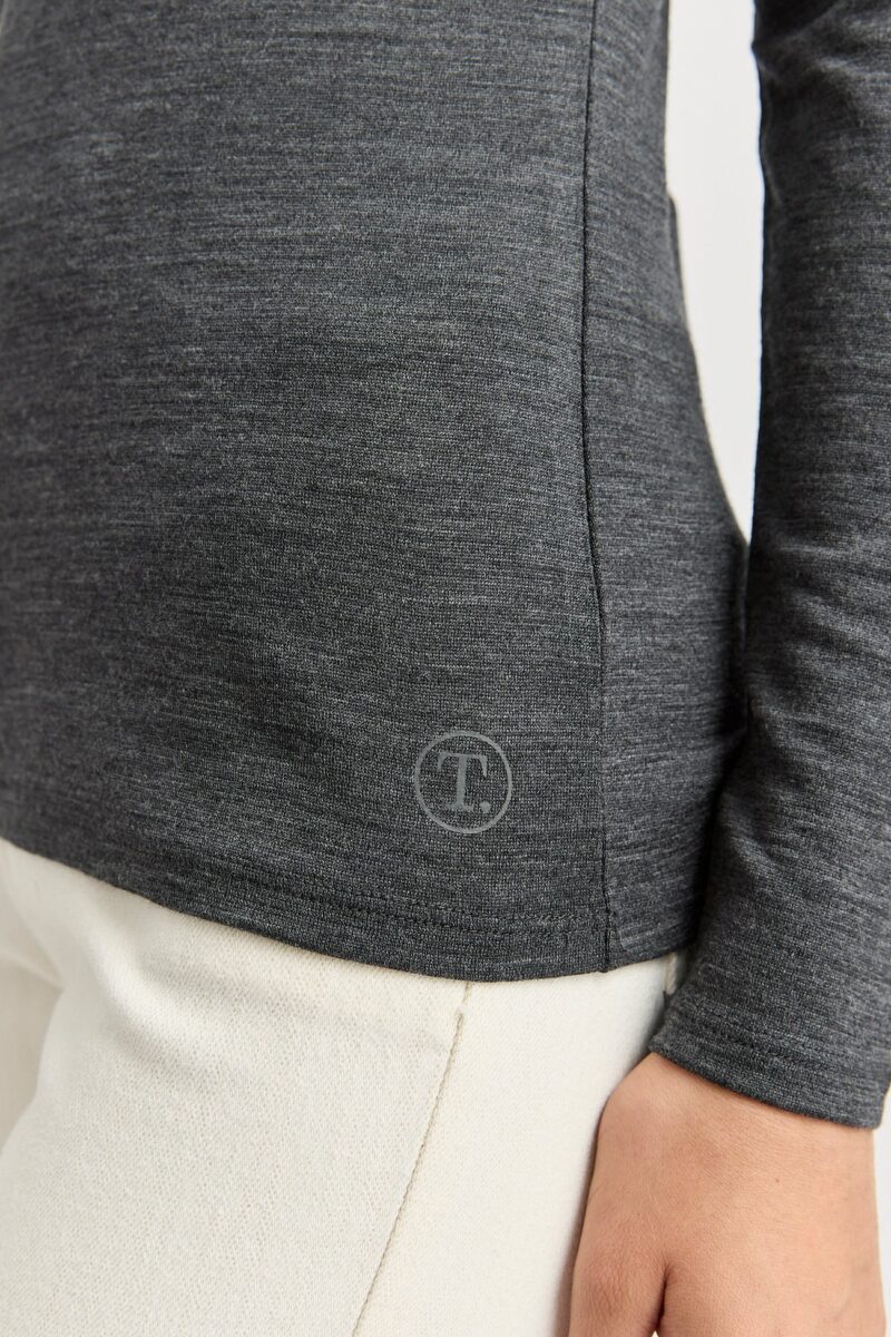 Toorallie Crew Merino Tee Charcoal - Image 4