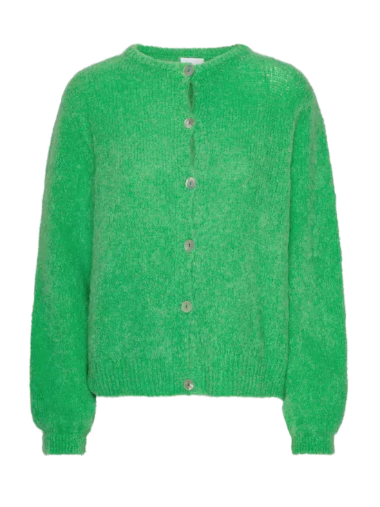 American Dreams Susan Alpaca Cardigan Bright Green