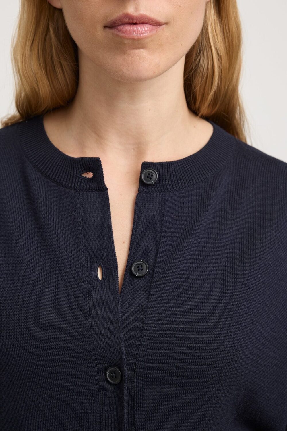 Toorallie Fine Knit Cardigan French Navy 2 e1749693796567