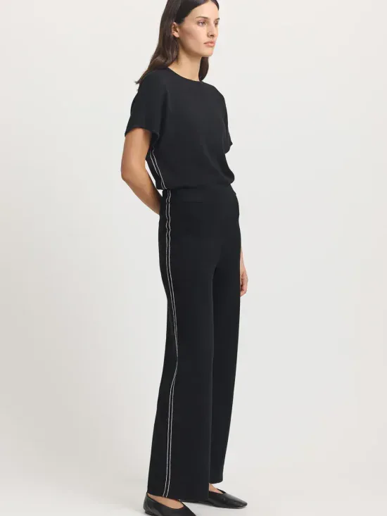 Toorallie Knit Pant Black & White