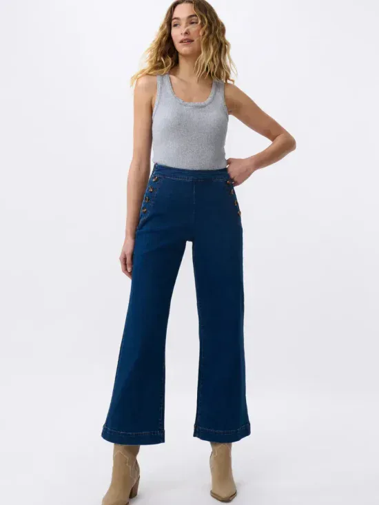 Kireina Freya Sailor Jean Mid West Blue