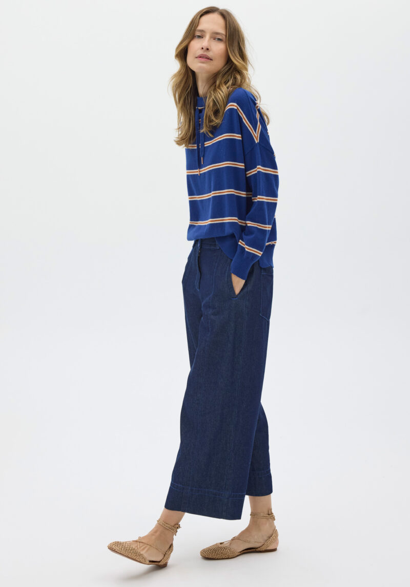 Beech Drawcord Knit Stripe